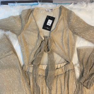 Gold shimmer Birthday Suit